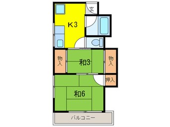 間取図 シャンブル魚住駅前