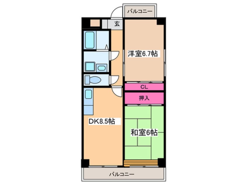 間取図 ファミーユ出戸