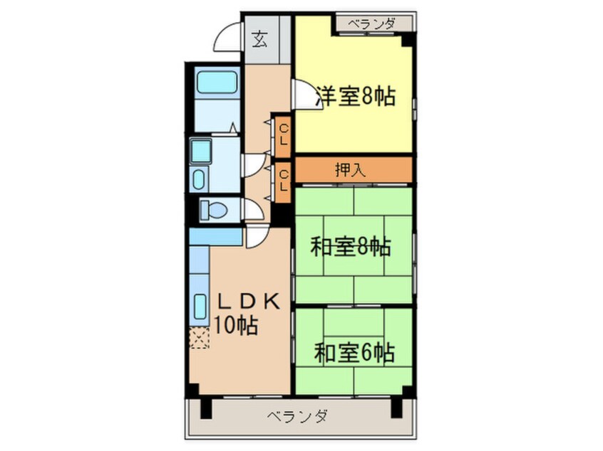 間取図 プラザ晴明館