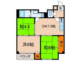 間取図 プラザ晴明館