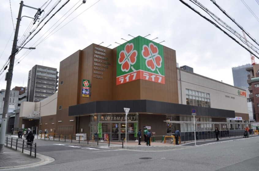 ライフ東天満店(スーパー)まで1100m 仮)都島区中野町へーベルメゾン