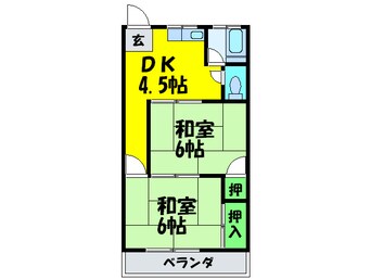 間取図 マンション平岡