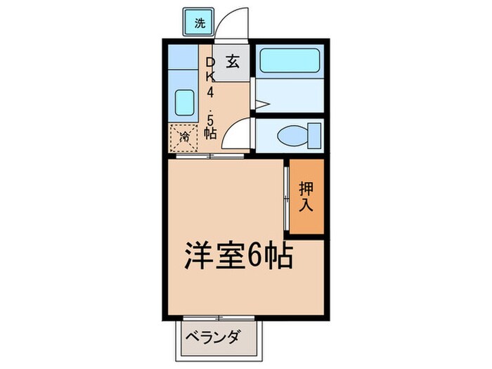 間取り図 コーポ 明津