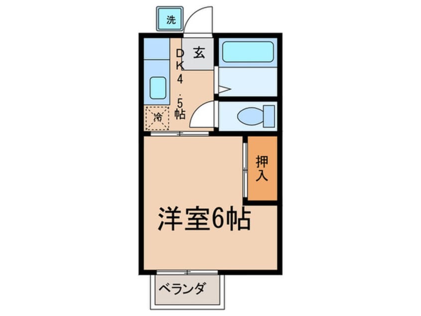 間取図 コーポ 明津