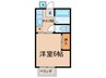 コーポ 明津 1Kの間取り