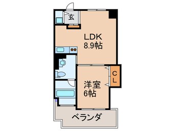 間取図 サクセス天神橋フロント