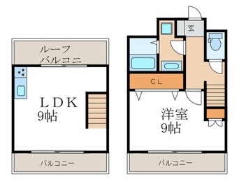 間取図 クレスト松ヶ崎