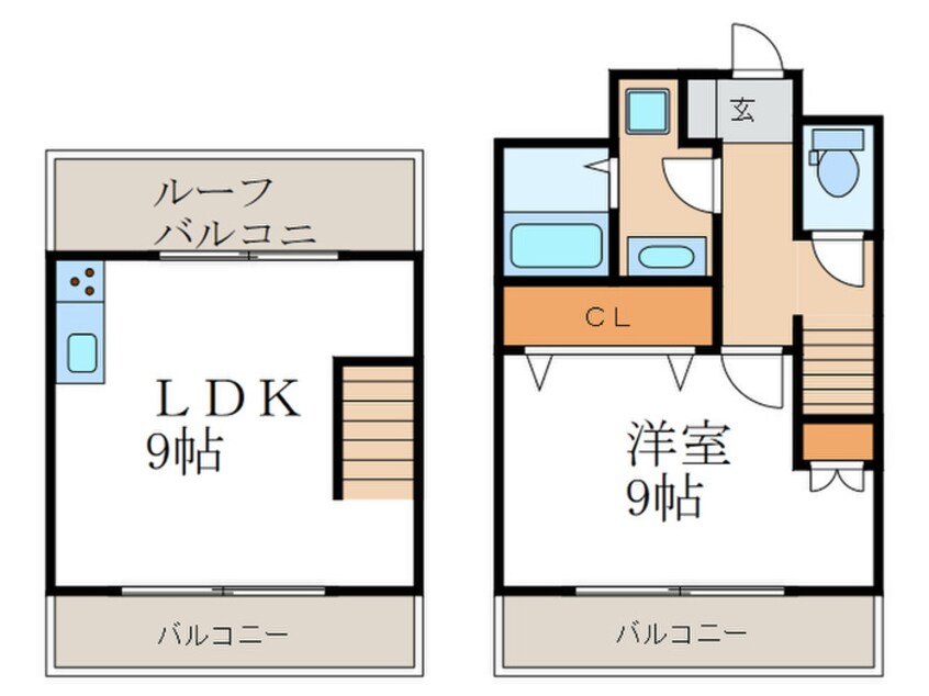 間取図 クレスト松ヶ崎
