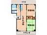マグノリアコ－ト 2LDKの間取り