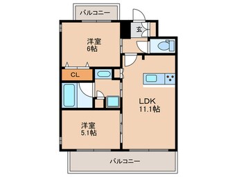 間取図 プレサンス新神戸駅前(1001)