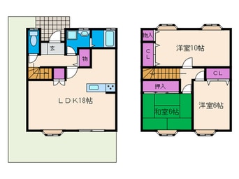 間取図 立田メゾネット