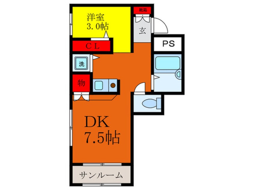 間取図 ラフィーネ・ドゥ・ミル