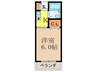 宮元弐番館 1Kの間取り