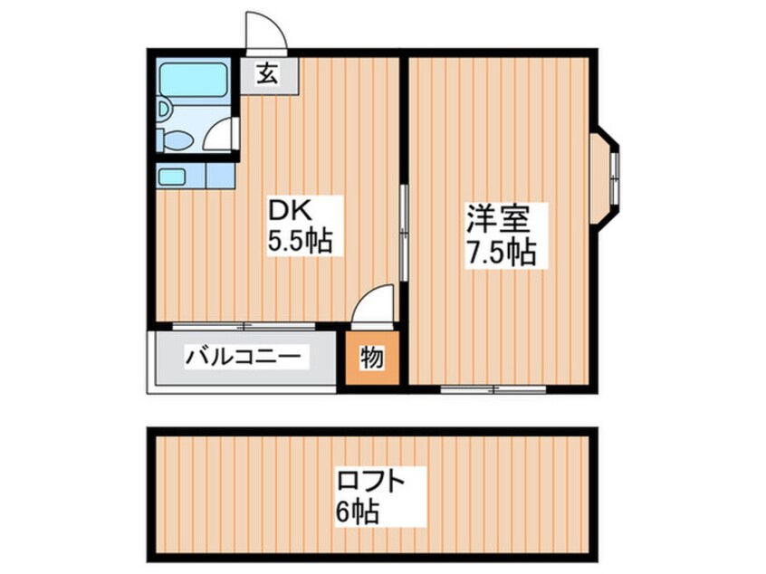 間取図 フォンタル高宮