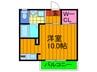クリスタルビュ－ハイツ 1Rの間取り