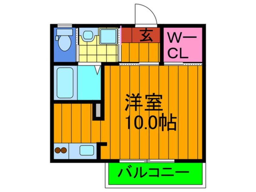 間取図 クリスタルビュ－ハイツ