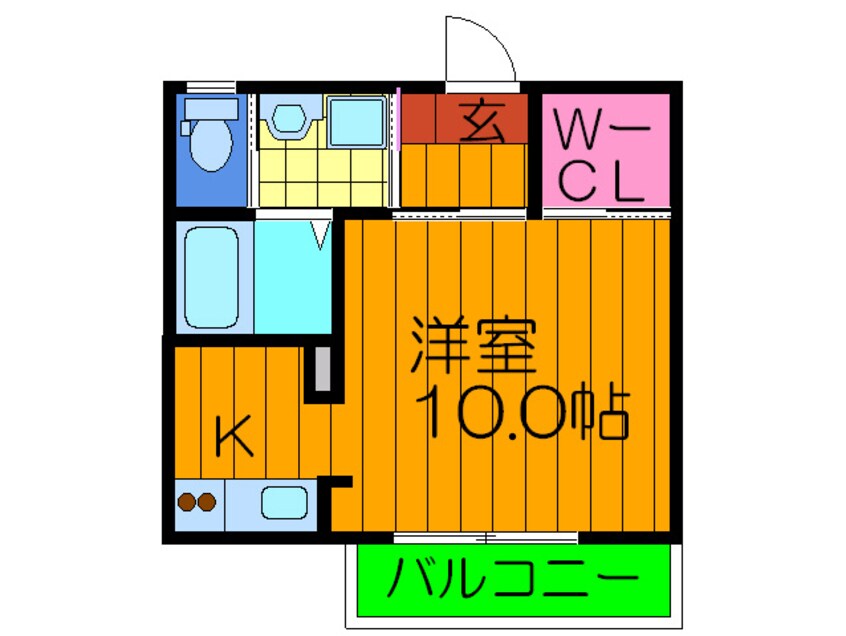 間取図 クリスタルビュ－ハイツ