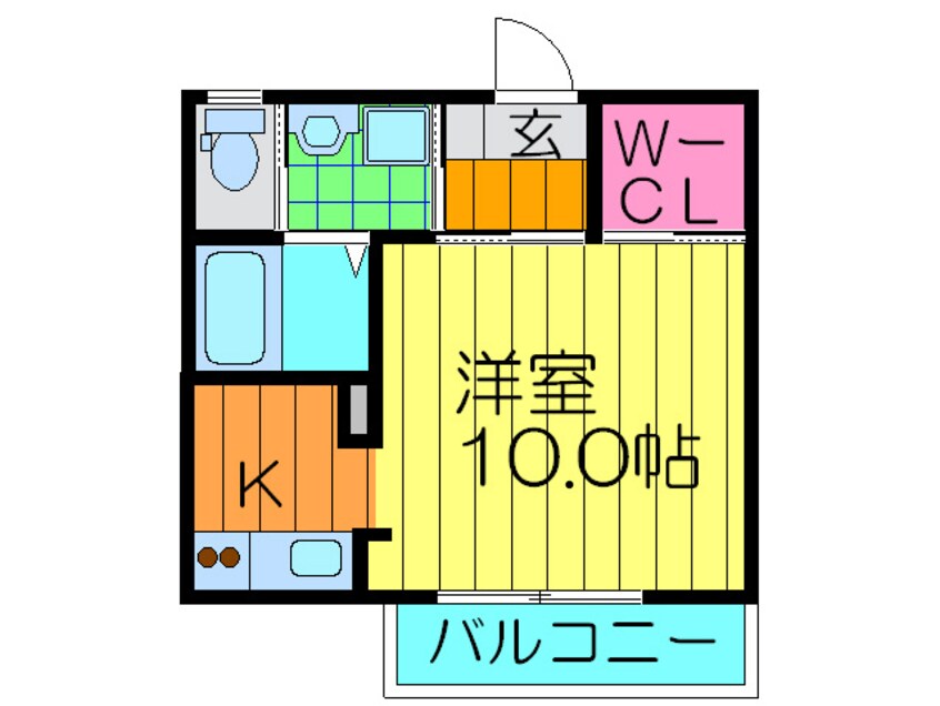 間取図 クリスタルビュ－ハイツ