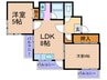センタ－ヒル千舟 2LDKの間取り
