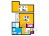 ウィステリアージュ堺東 1Kの間取り
