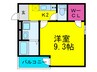 フジパレス城東諏訪サウスⅢ番館 1Kの間取り