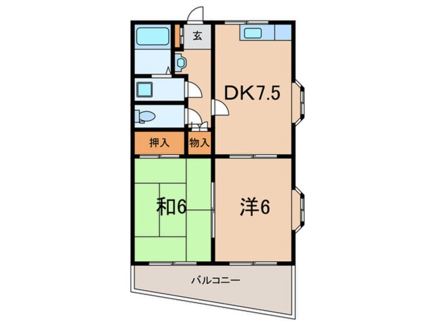 間取図 イーストヒルⅠ