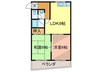 第2明石ハイツ 2LDKの間取り