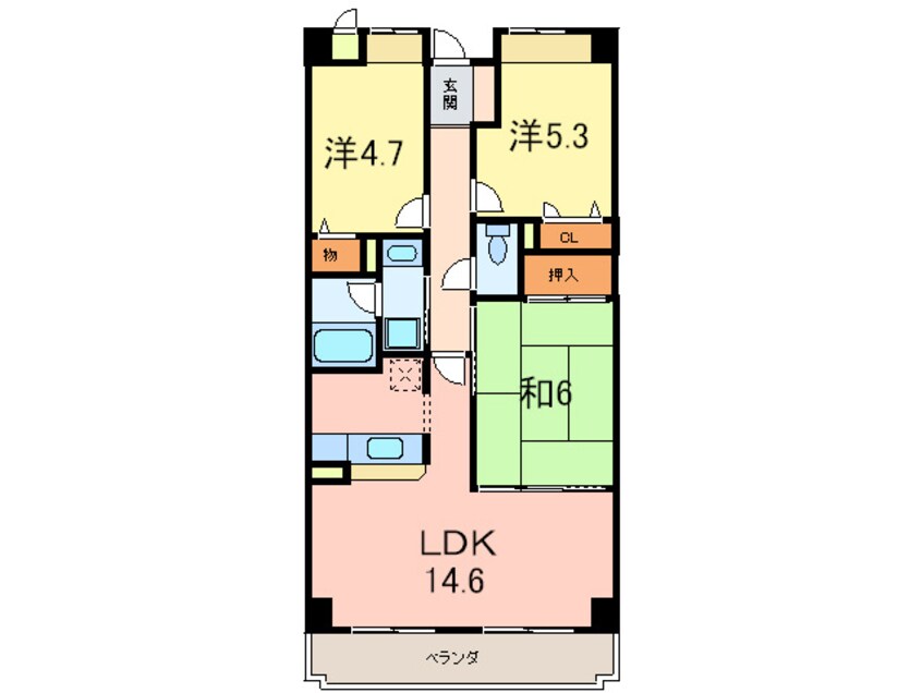 間取図 シティプラザ甲南山手