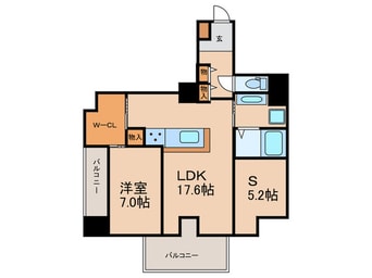 間取図 ハイデンス梅ヶ枝