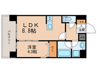 間取図 ハイデンス梅ヶ枝