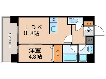 間取図 ハイデンス梅ヶ枝