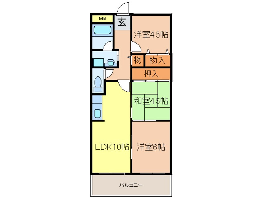 間取図 ジェンティール・トータス