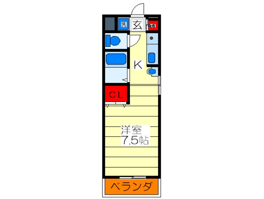 間取図 タウンコ－ト新深江