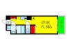 トゥ－ルロワイエ北梅田 1Rの間取り