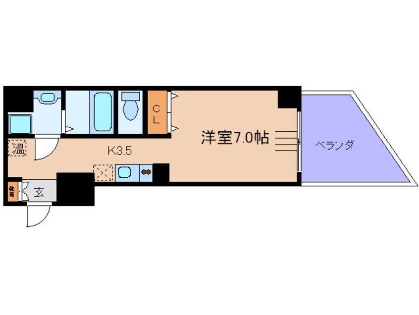 間取図 トゥ－ルロワイエ北梅田