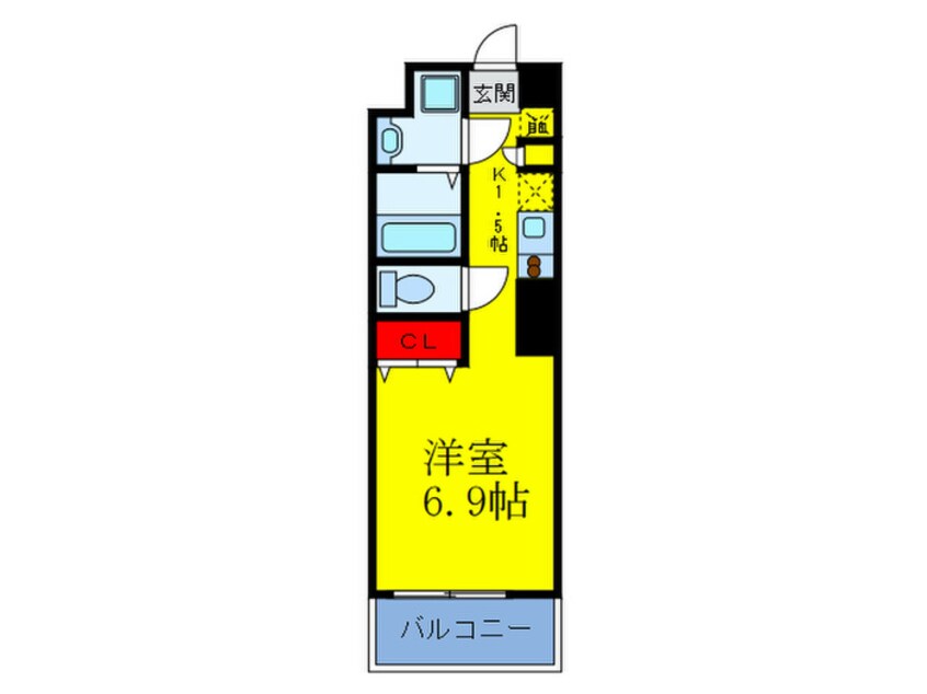 間取図 トゥ－ルロワイエ北梅田