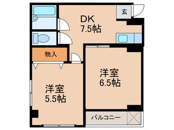 間取図 ニッコ－ハイツ俊徳