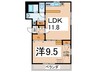 ルネスＩＳＨＩＫＩＲＩ 1LDKの間取り