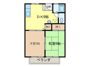間取図 パナハイツ　東岸和田