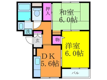 間取図 ウエルコ－ト大桐