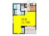 ジュン　ジュライ　オーガスト 1Rの間取り
