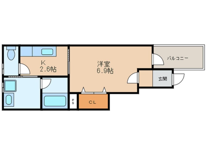 間取図 ＣＲＯＵＤ甲子園里中町