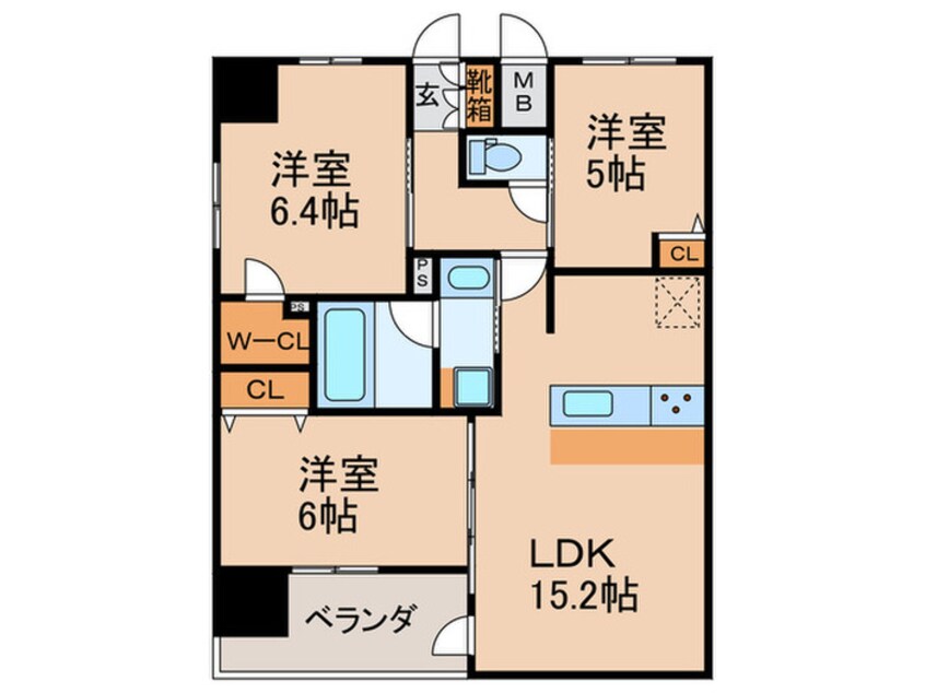 間取図 エステムプラザ梅田（501）