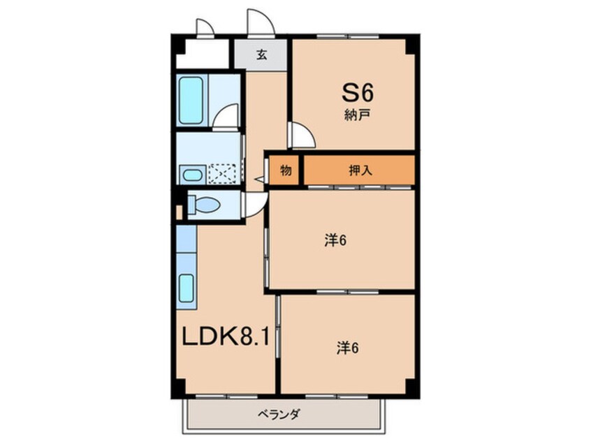 間取図 グランディール園田