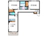 アネックス久我の杜六番館 2LDKの間取り