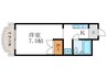 SUNCITY KYORITSU 1Kの間取り