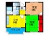 ビッグセブン堂山 2DKの間取り