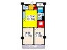 我楽ハウス 2LDKの間取り