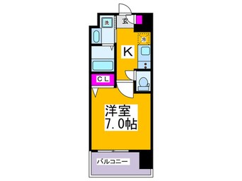 間取図 エグゼ難波西Ⅲ