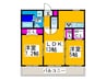 アルモコ－ト 2LDKの間取り